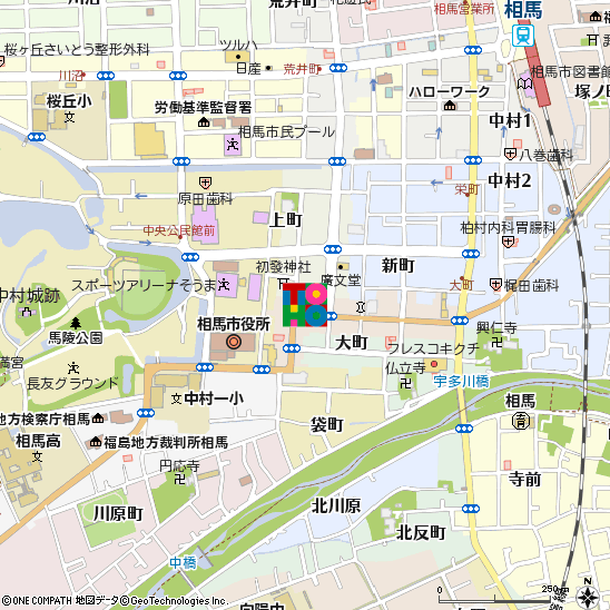相馬支店付近の地図